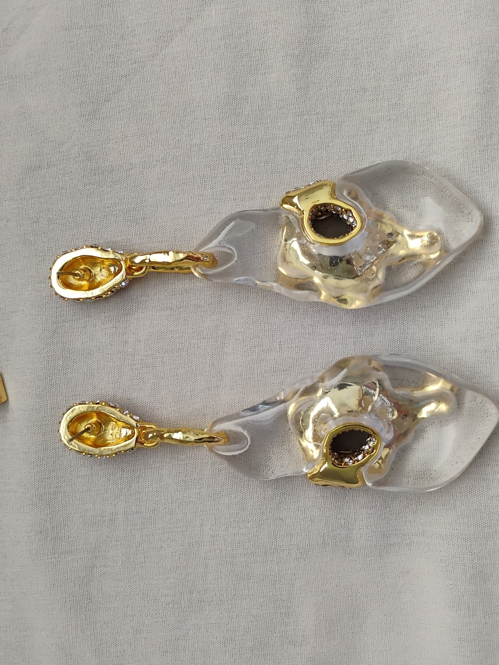 Alexis Bittar Liquid Lucite Crystal Pavé Geode Drop Earring - Picture 7 of 7